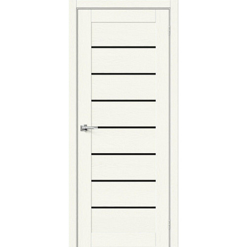 Межкомнатная дверь «Браво‑22 White Wood» со стеклопакетом BlackStar в «ДвериОнлайн»: контраст стиля и комфорта, Ярославль