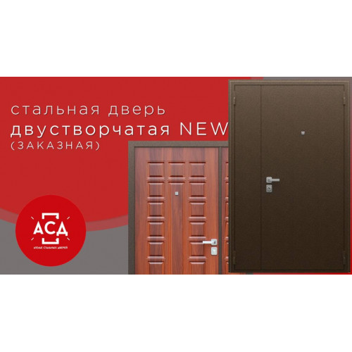 Двустворчатая NEW - заказная стальная дверь