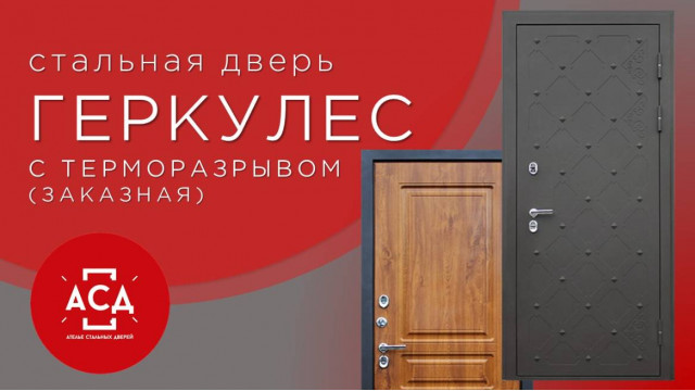 Стальная дверь "Геркулес" (терморазрыв 3к). Заказная модель