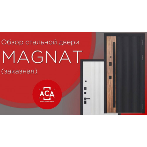 Magnat - заказная дверь с ручкой-скобой. Видеообзор
