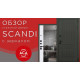Стальная дверь "Scandi" с зеркалом